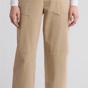 Elodie Straight Leg Tan Pants